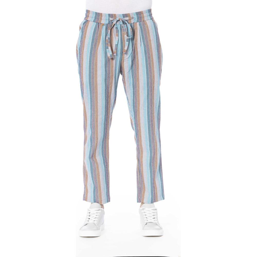 Light Blue Polyester Jeans & Pant