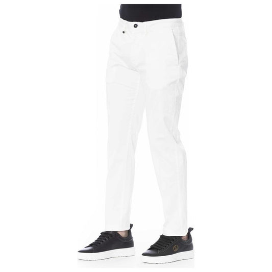 Distretto12 White Cotton Jeans & Pant Distretto12