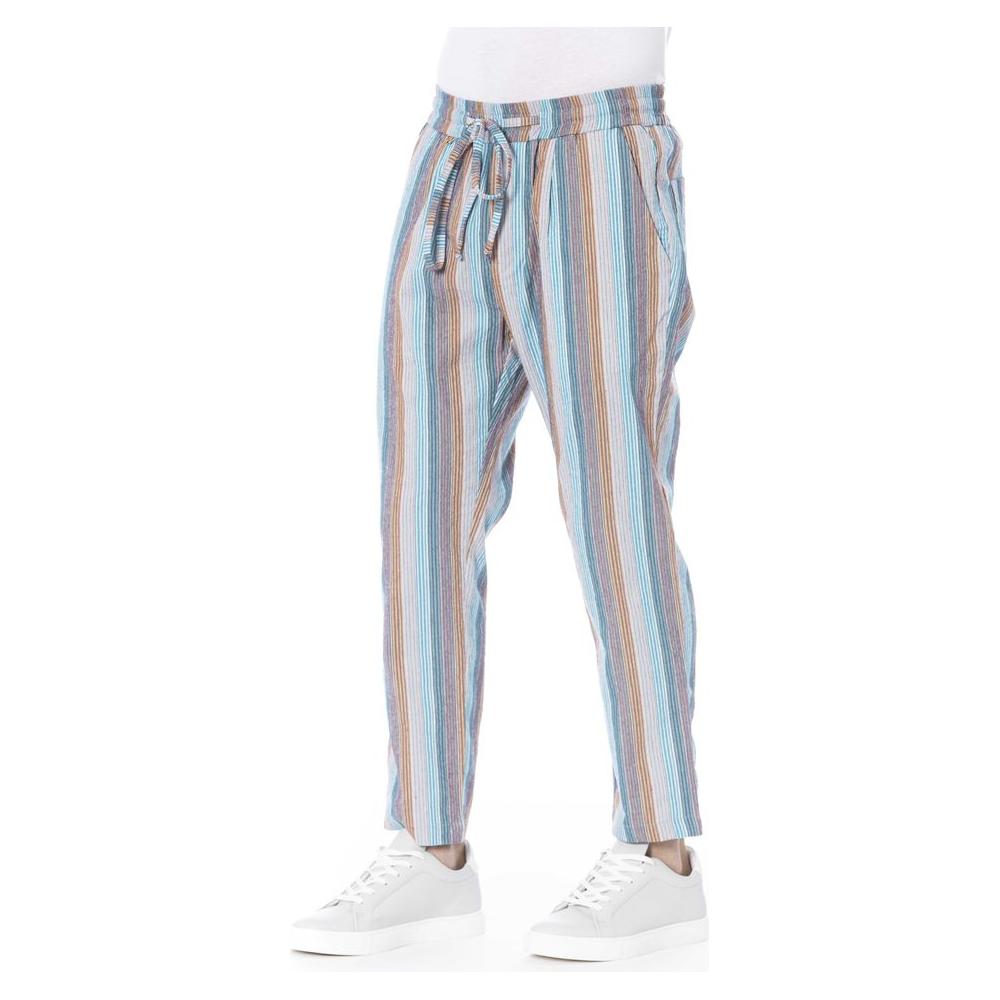 Light Blue Polyester Jeans & Pant