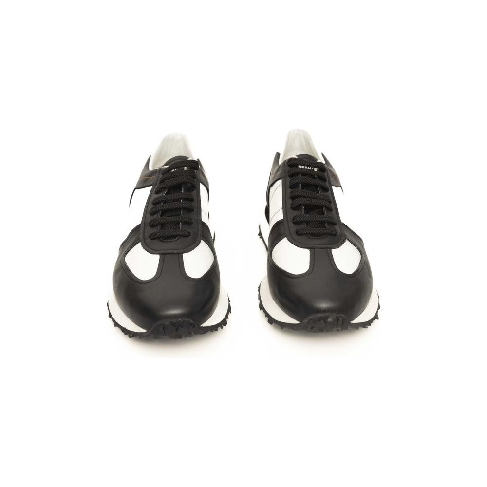 Cerruti 1881 Black And White CALF Leather Sneaker Cerruti 1881