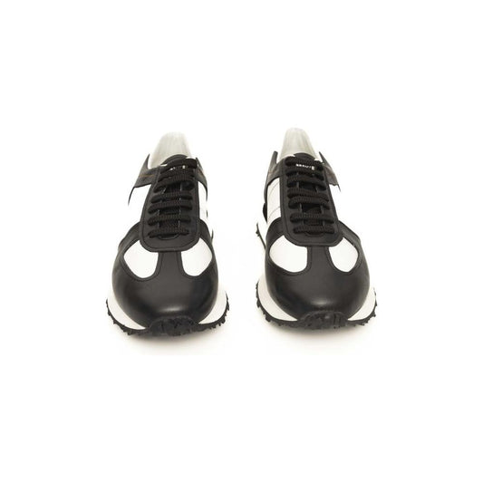 Black And White CALF Leather Sneaker