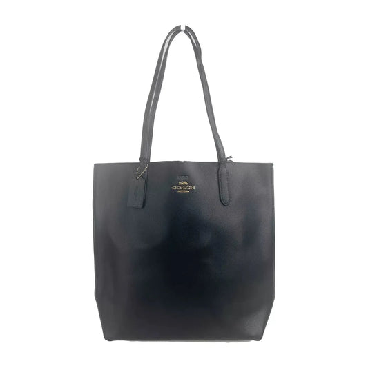 Thea Tote Shoulder Purse Leather Bag Black