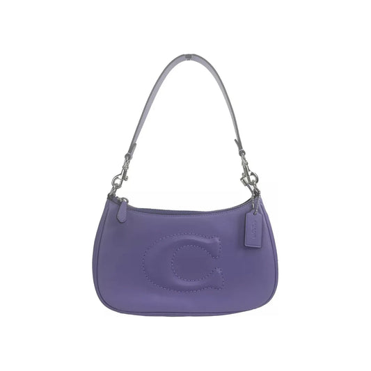 Teri Smooth Leather Crossbody Bag Purse Purple