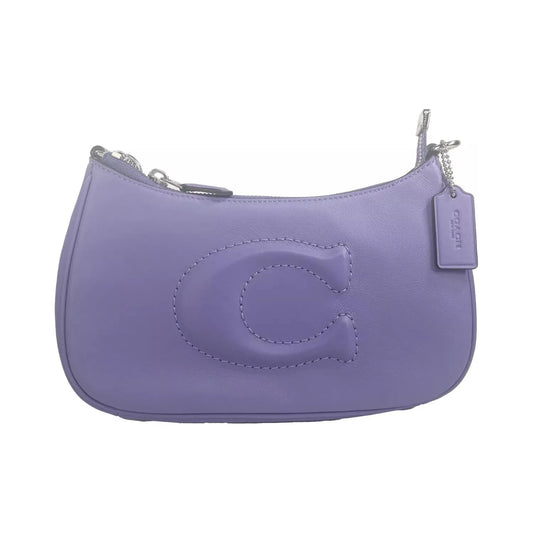 Teri Smooth Leather Crossbody Bag Purse Purple