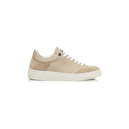 Cerruti 1881 Beige Cowhide Women Platform Sneaker