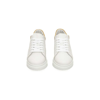 Cerruti 1881 White Leather Women Sneaker