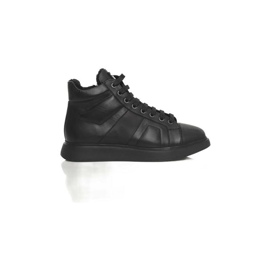 Cerruti 1881 Black COW Leather Sneaker Cerruti 1881