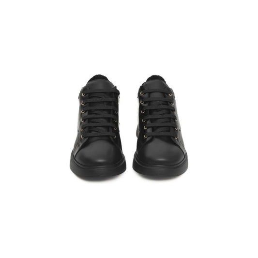 Cerruti 1881 Black COW Leather Sneaker Cerruti 1881