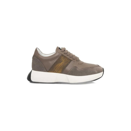 Cerruti 1881 Beige COW Leather Sneaker Cerruti 1881