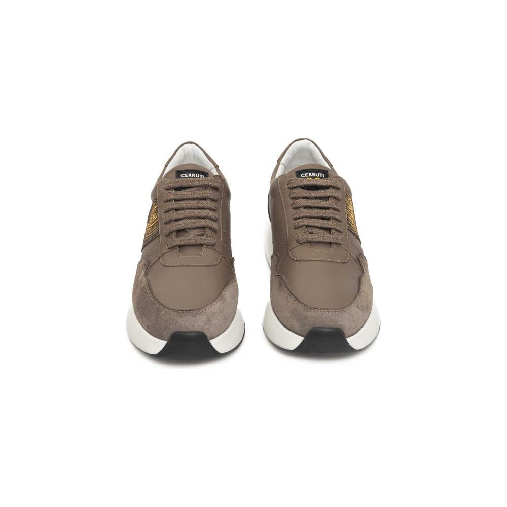 Cerruti 1881 Beige Cowhide Women Sneaker Cerruti 1881