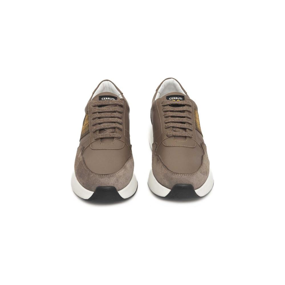 Cerruti 1881 Beige COW Leather Sneaker Cerruti 1881