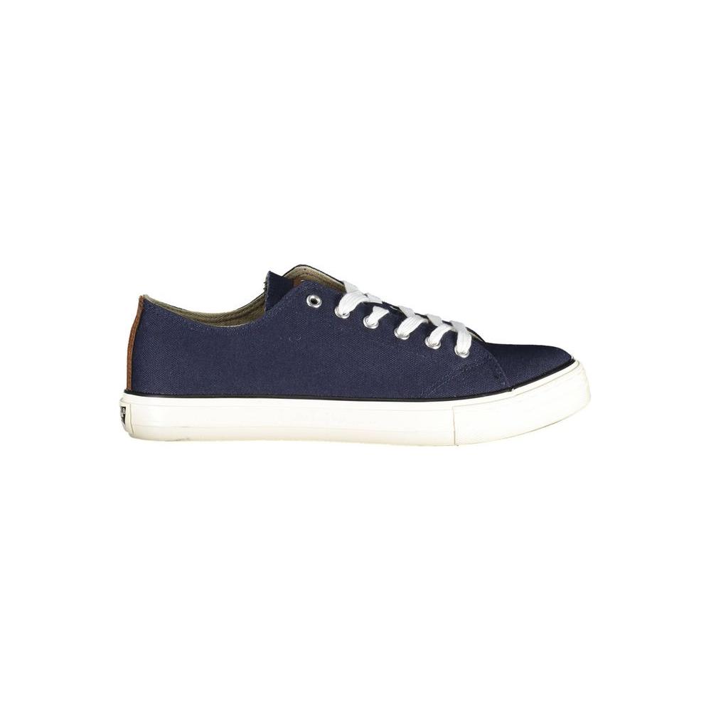 Blue Polyester Sneaker