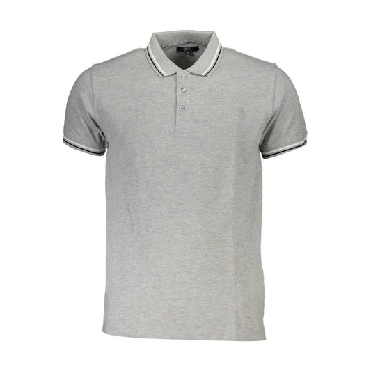 Gray Cotton Polo Shirt