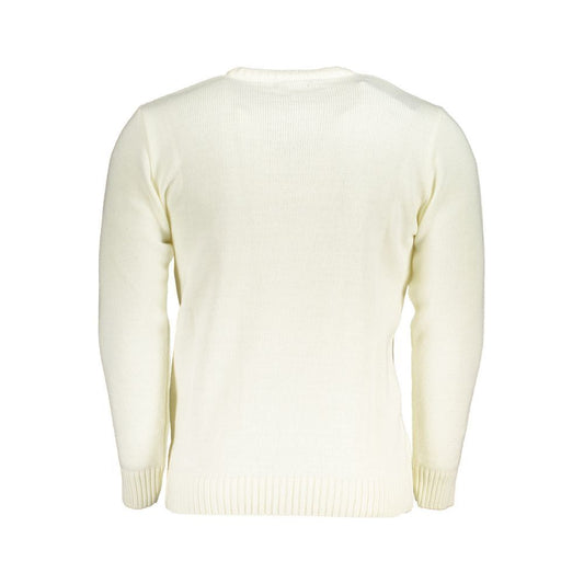 White Fabric Sweater