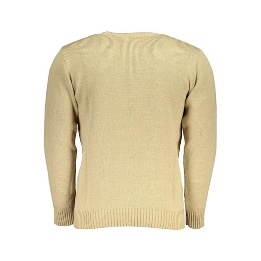 Beige Fabric Sweater