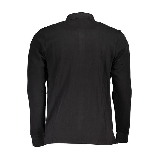 Black Cotton Polo Shirt