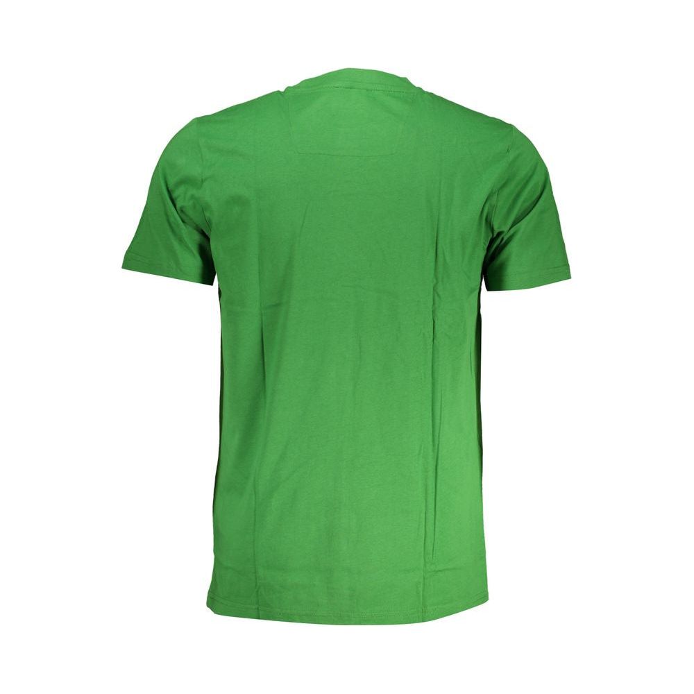 Cavalli Class Green Cotton T-Shirt Cavalli Class