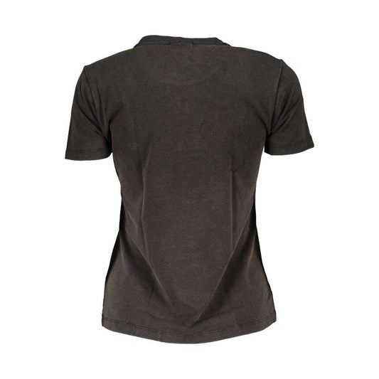 Black Cotton Tops & T-Shirt