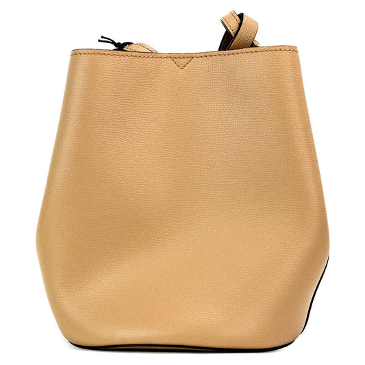 Burberry | Lorne Small Camel Haymarket Check Pebble Leather Bucket Handbag Purse| McRichard Designer Brands   