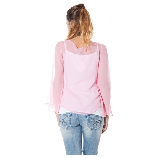 Pink Silk Tops & T-Shirt