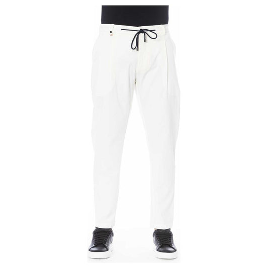 Distretto12 White Cotton Jeans & Pant Distretto12