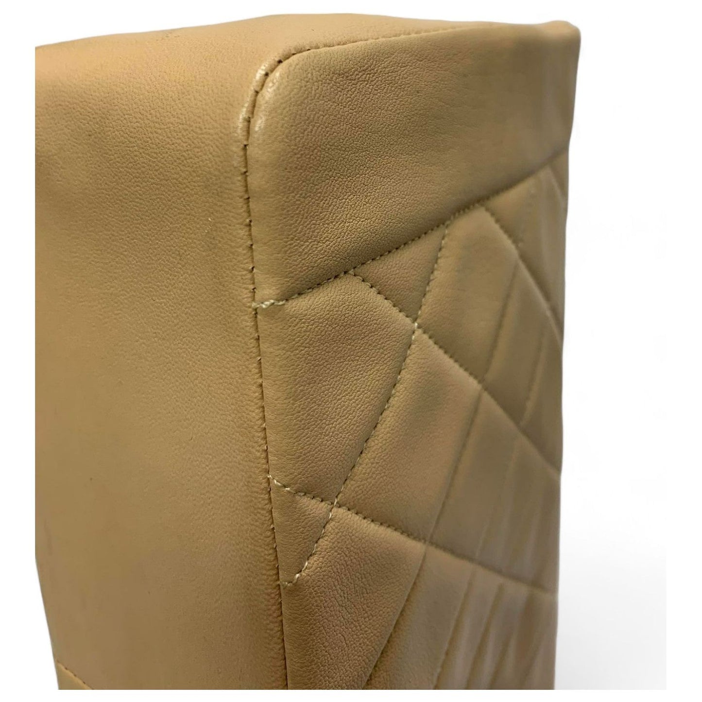 Diana Vintage Medium Beige Classic Quilted Lambskin