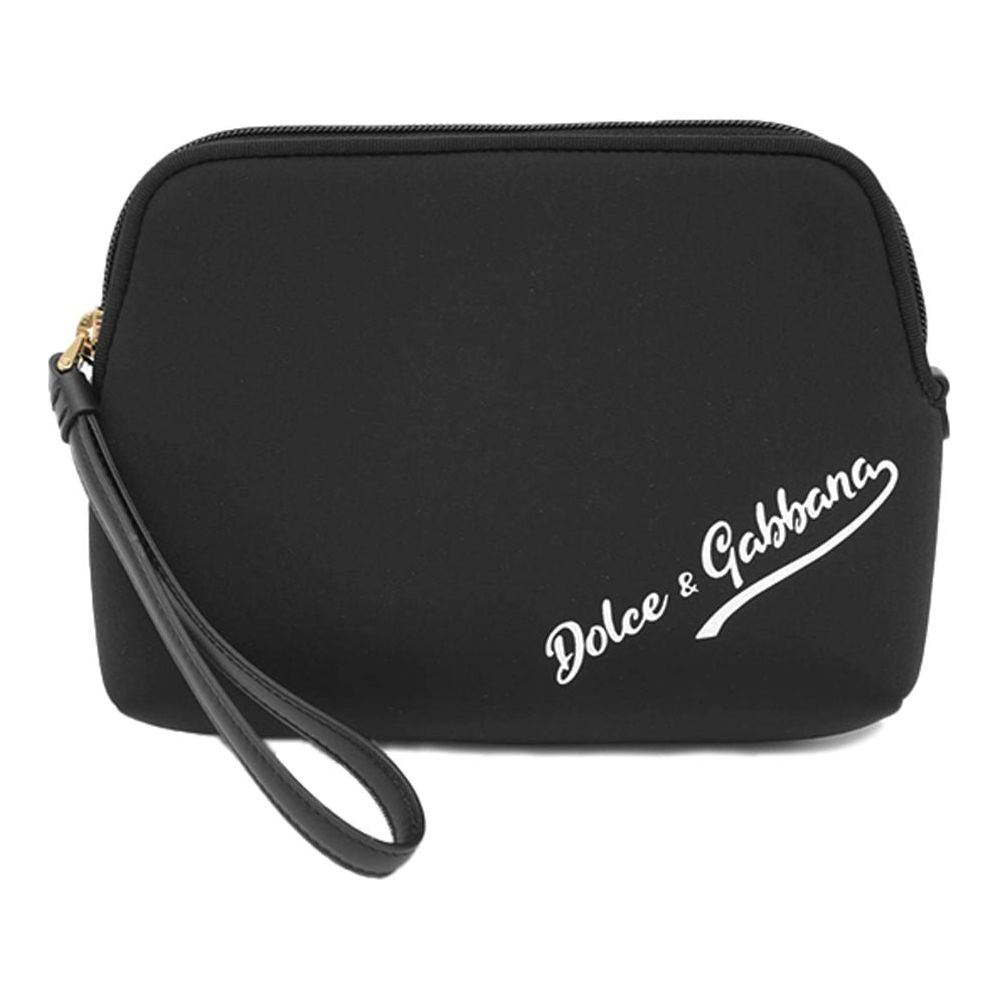 Black Neoprene Clutch Bag