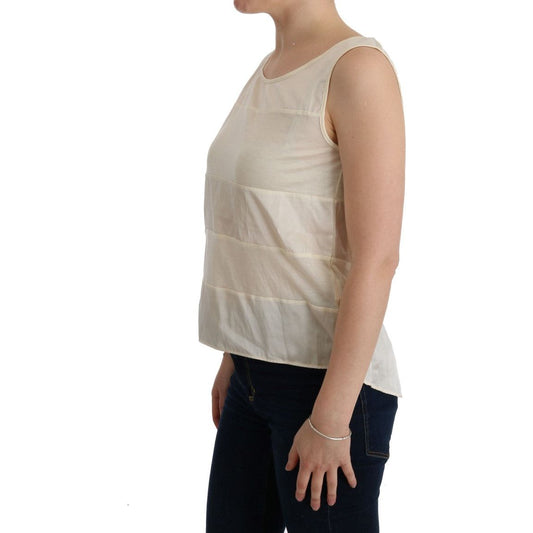 Beige Sleeveless Modal Top - Elevated Basics