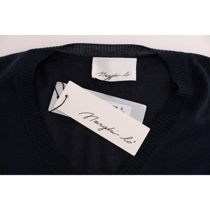 MARGHI LO' Blue Wool Long Sleeve Shift Dress MARGHI LO'