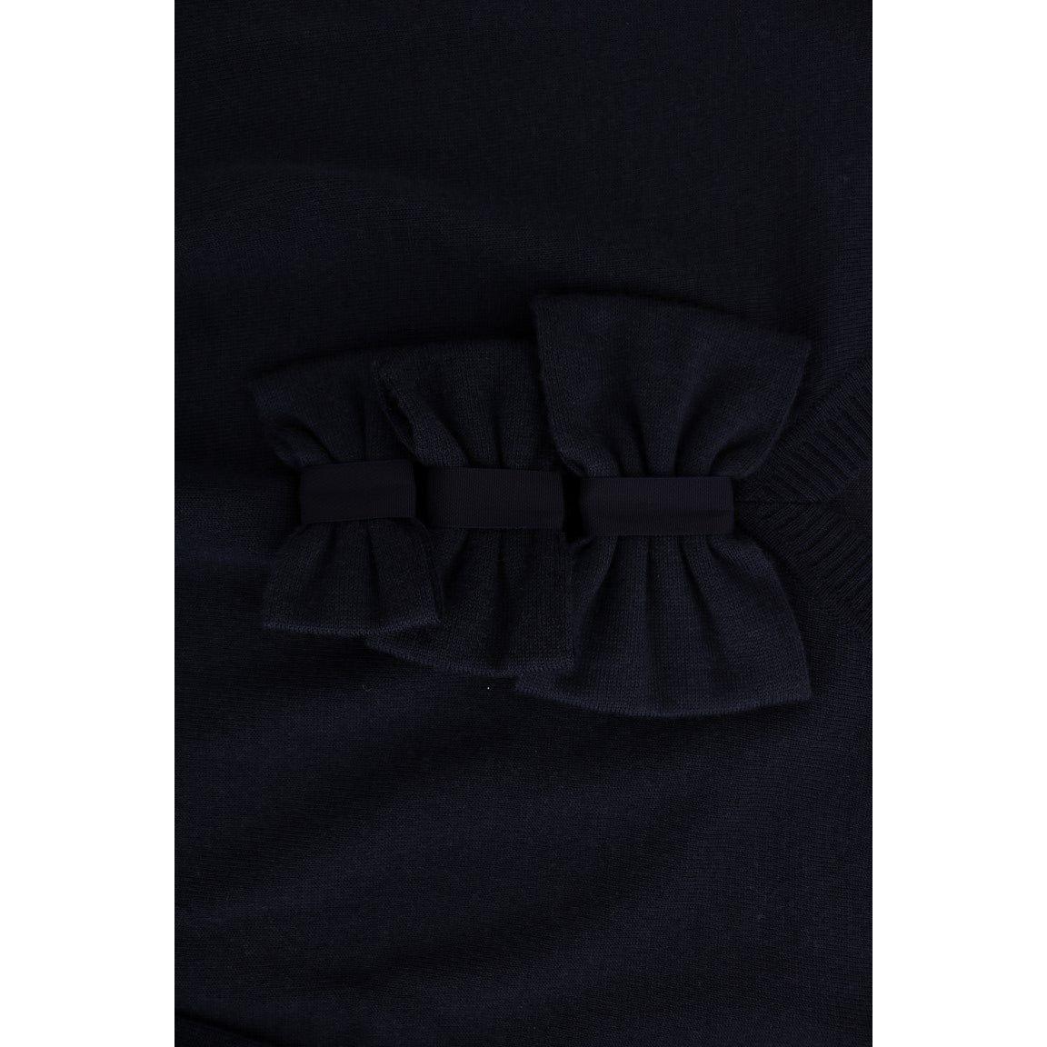 MARGHI LO' Blue Wool Long Sleeve Shift Dress MARGHI LO'