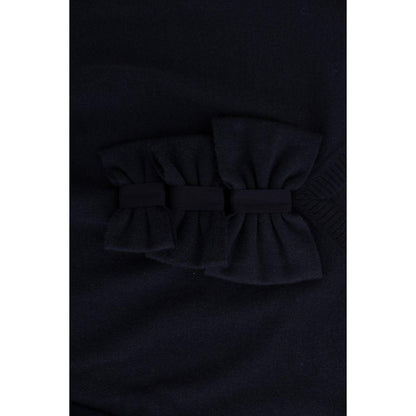 MARGHI LO' Blue Wool Long Sleeve Shift Dress MARGHI LO'