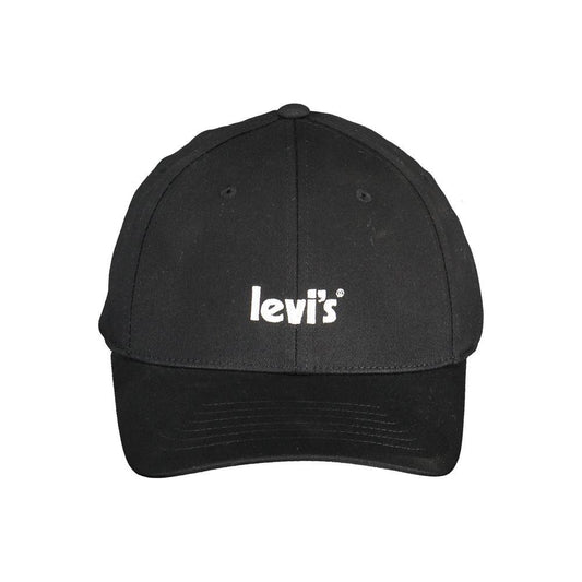 Levi's Black Cotton Hats & Cap Levi's