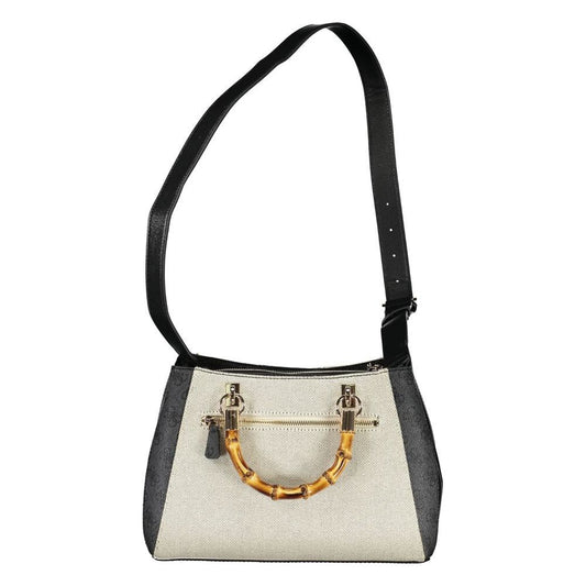 Gray Cotton Handbag