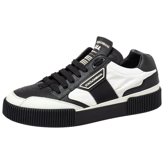 Dolce & Gabbana Black Leather Di Calfskin Sneaker Dolce & Gabbana