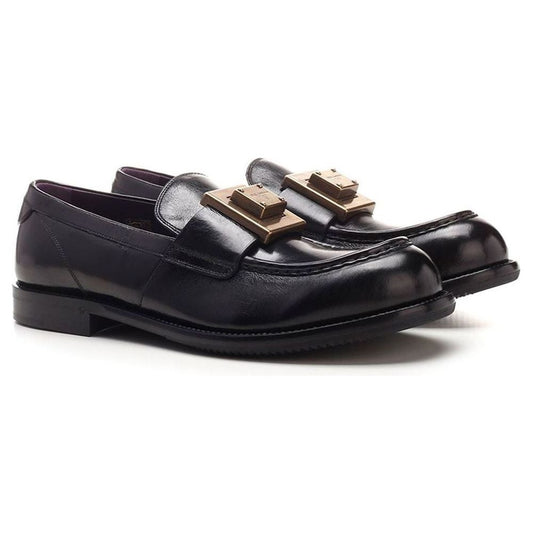 Black Leather Di Calfskin Loafer