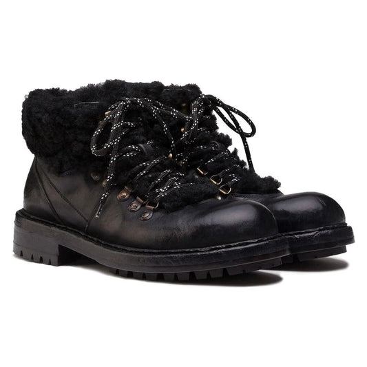 Black Leather Di Calfskin Boot