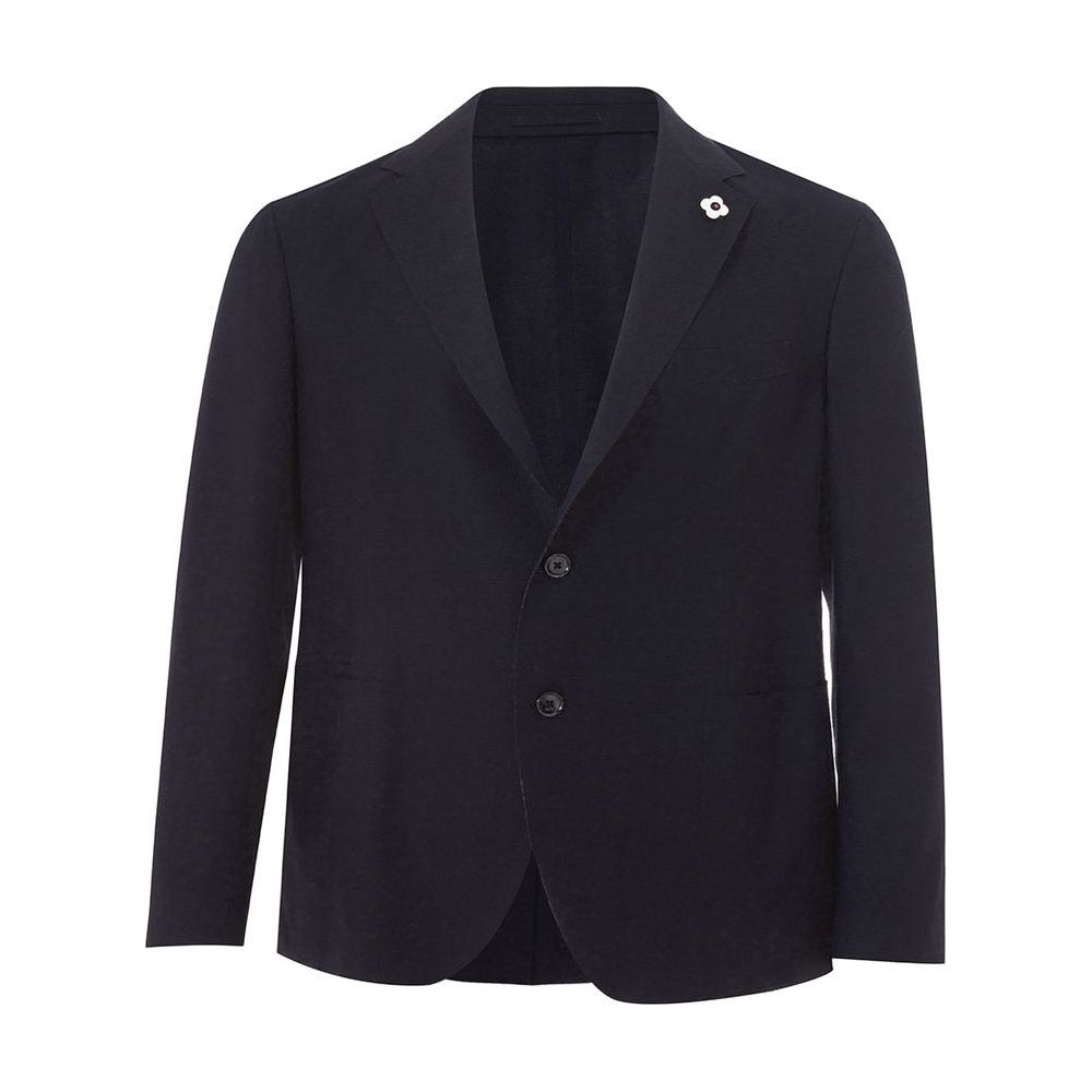 Elegant Blue Cotton Lardini Jacket