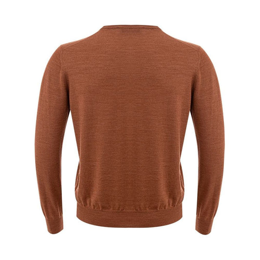 Elegant Woolen Brown Sweater for Men