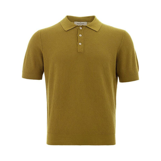 Elegant Green Cotton Polo