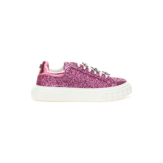 Fuchsia Leather Sneaker