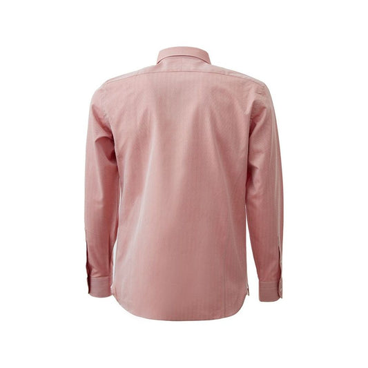 Elegant Pink Cotton Shirt for Men