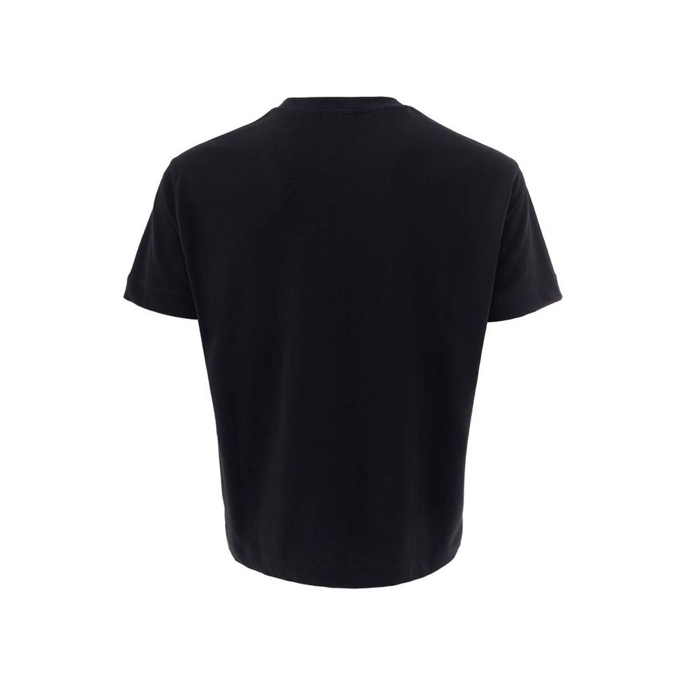 Elegant Black Cotton Tee for Men