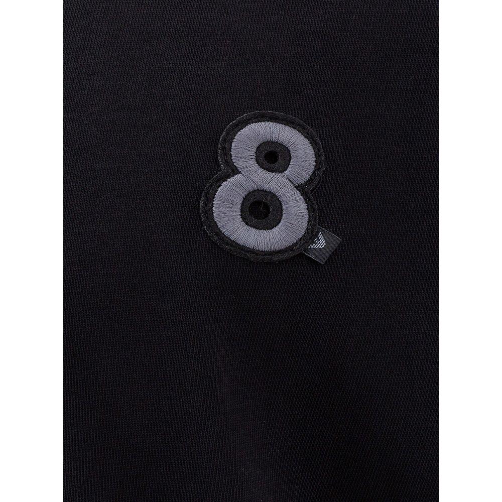 Elegant Black Cotton Tee for Men