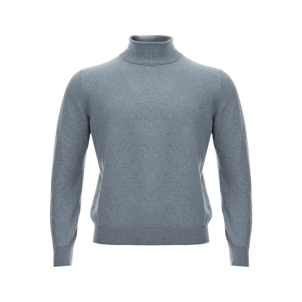 Elegant Cashmere Gray Men's Sweater