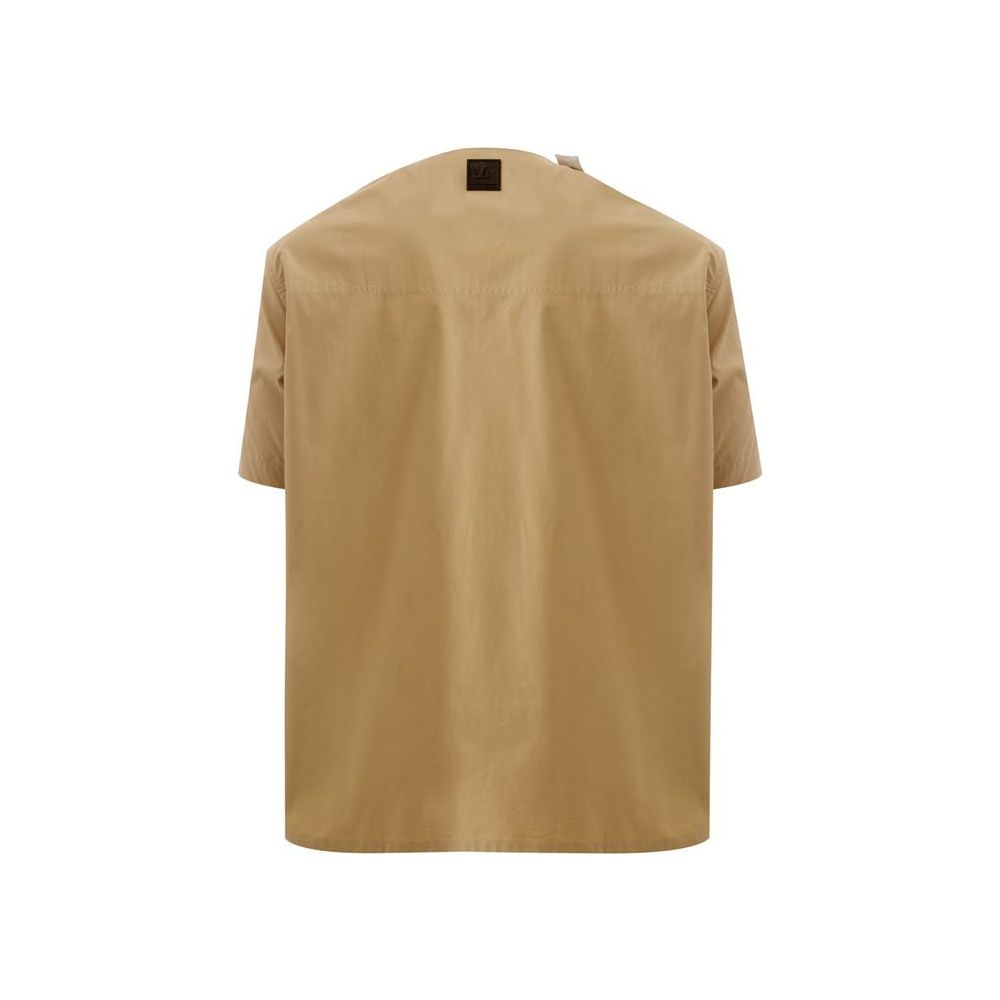 Elegant Cotton Brown Shirt for Men