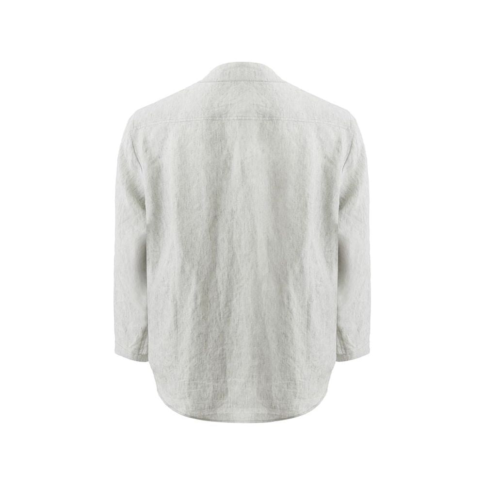 Elegant Gray Linen Jacket for Men