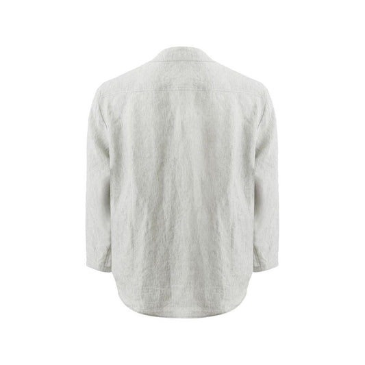 Elegant Gray Linen Jacket for Men