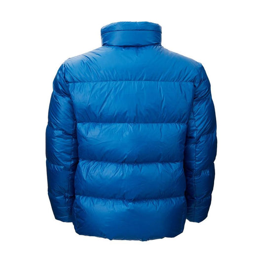 Sleek Polyamide Men's Blue Jacket