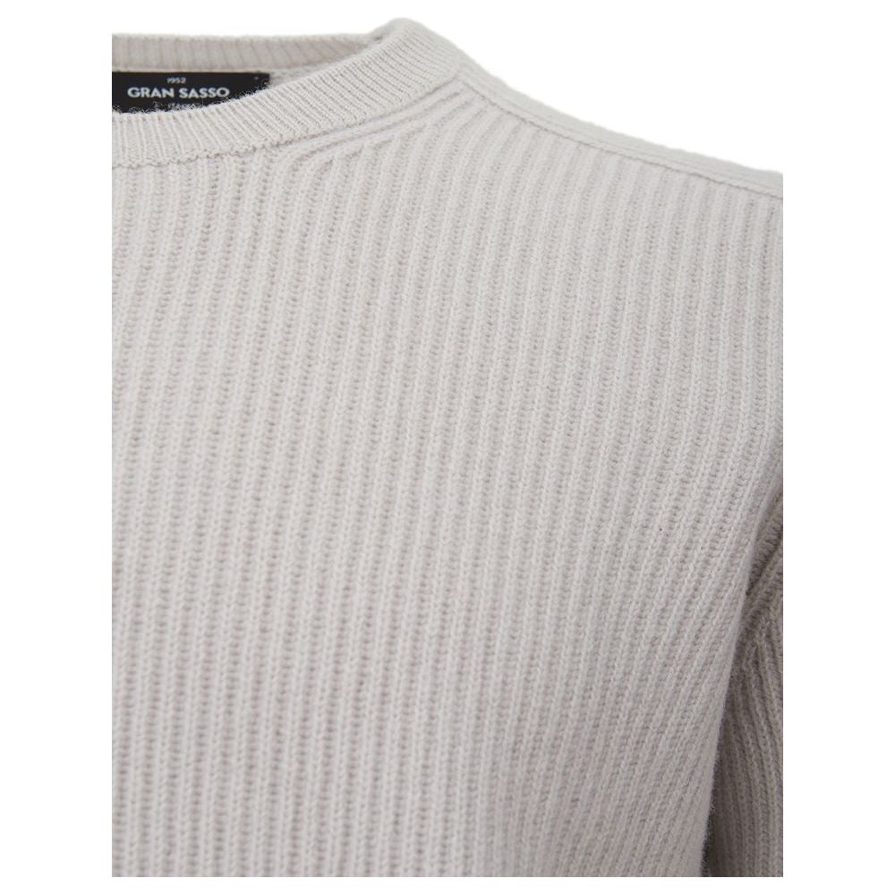 Elegant Cashmere Men's Gray Sweater