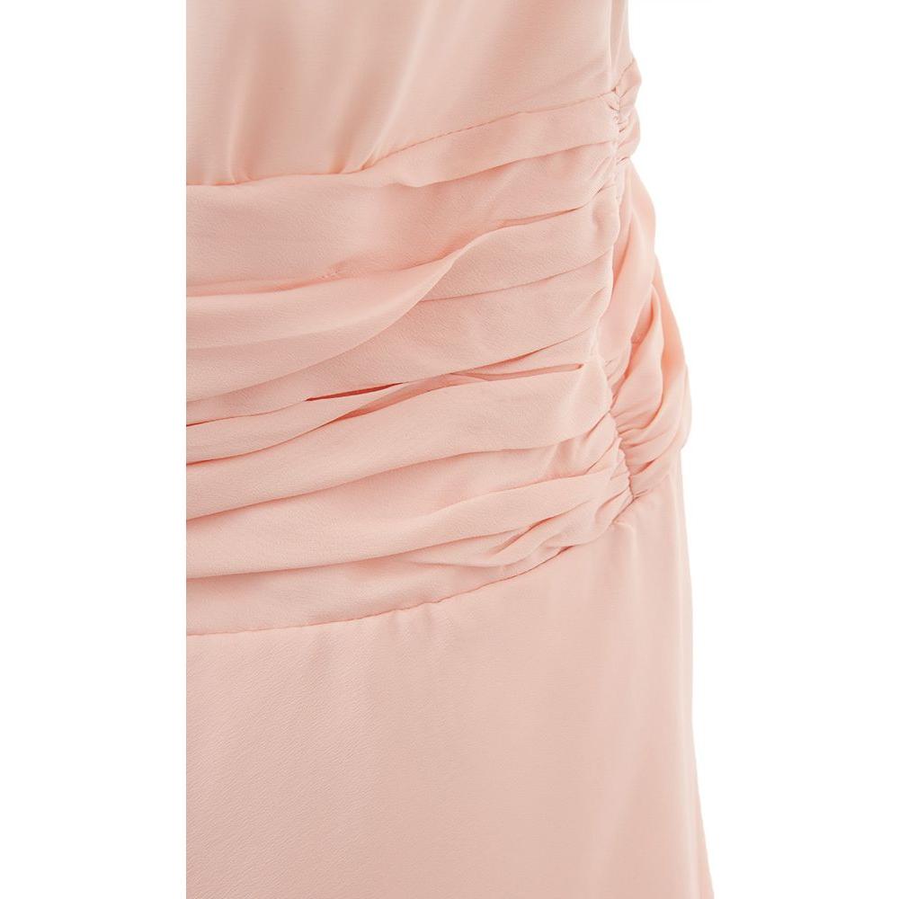 Elegant Pink Acetate Dress